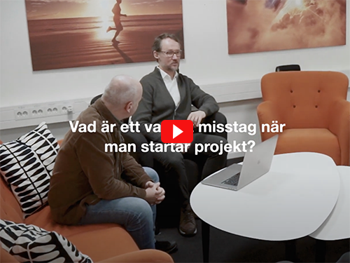 Kristian Wahlgren, programansvarig för EFL:s 3-dagarskurs Projektledning & projektstyrning, berättar om ett vanligt misstag när man startar projekt.