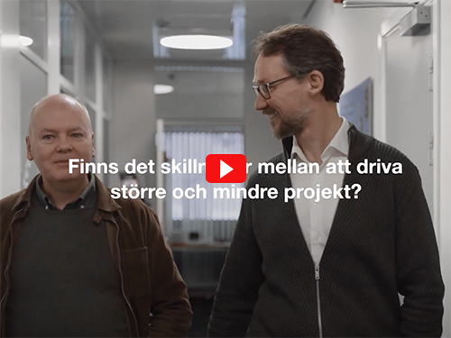 Kristian Wahlgren, programansvarig för EFL:s 3-dagarskurs Projektledning & projektstyrning, förklarar skillnaderna mellan att driva ett större och ett mindre projekt