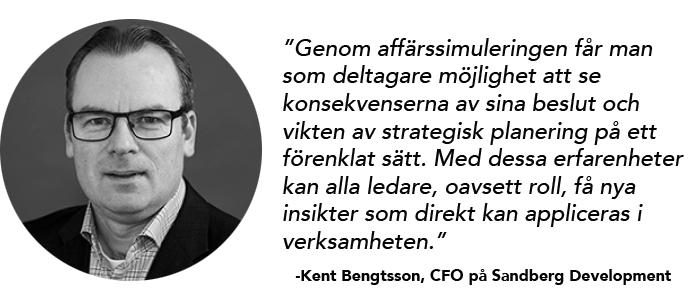 Kent Bengtsson, CFO på Sandberg Development berättar om vad han tycker om EFL:s Strategic Financial Management utbildning