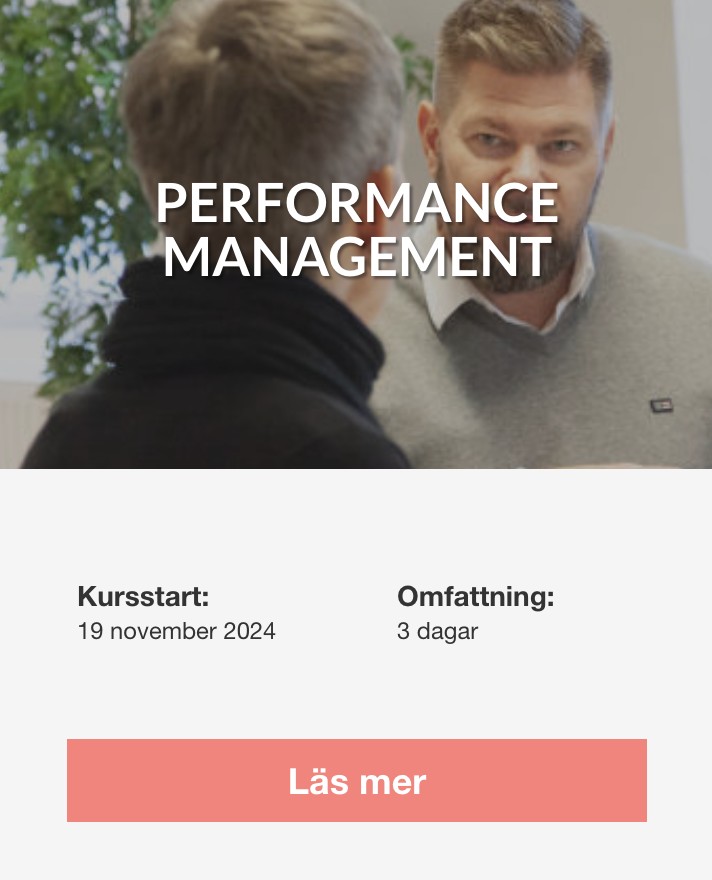 Performance Management 3-dagarskurs på EFL 