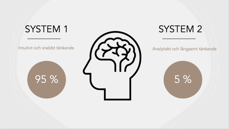 Kahnemans modell om strategiskt beslutsfattande med system 1 och system 2